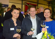 Cynthia Hanselaar van Boeckmans België, Ivan Lardenoit van ECU-Line en Nancy Deckers van Manuport Logistics.